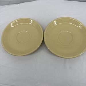 Fiesta Ware Saucer Yellow‎ Lot 2